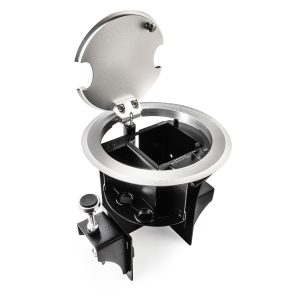 Retractor RTBUS‑27XL(B) mesa toma corriente y pasacables