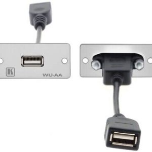 Solución redonda WU‑AA(G) mesa toma corriente y pasacables